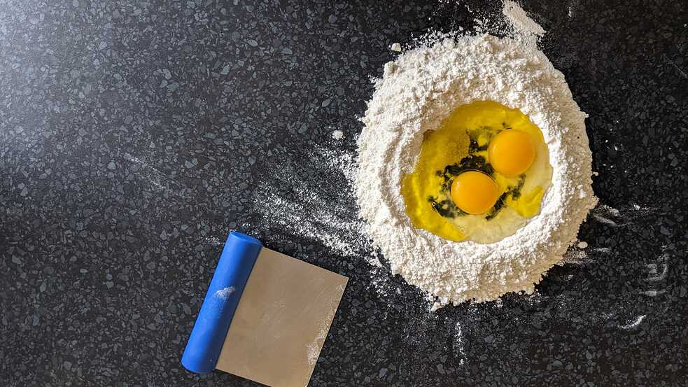 The beginning of the Maultaschen