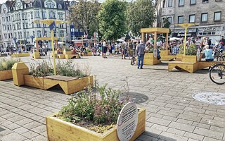 Téměř žádná auta, zato bohatý sociální život v zeleni: Mohla by městská budoucnost vypadat tak, jako během Dne dobrého života v Kolíně nad Rýnem?