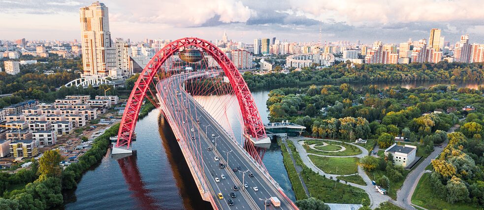 Schiwopisnyj Brücke in Moskau