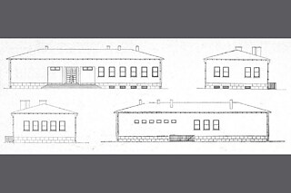Ansichten des Gebäudes der Republikanischen Volkspartei in Gerede, 1935 