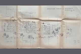 Bebauungsvorschlag für das Gebiete Bernhalde in Tübingen, 1973