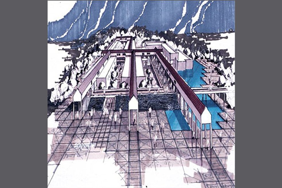 Einkaufszentrum der Kütahya Stadtverwaltung, erster Preis im Wettbewerb, 1992 (Projekt: Nuran Ünsal/Ertan Ergin)