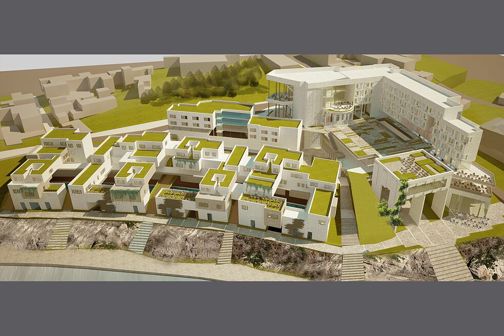 Projekt einer touristischen Anlage in Urfa Hızmalı Mahallesi Karakoyun Deresi, 2012 (Projekt: Nuran Ünsal/İlgi Karaaslan)