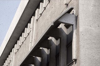 Allgemeine Bibliothek der Boğaziçi Universität in Istanbul, Fassadendetail