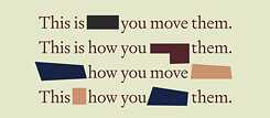This is how you move them © Urvi Vora