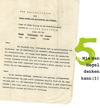 Hegel-Poster5DE © © Goethe-Institut Ljubljana/DLA Marbach Hegel-Poster5DE