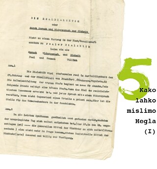 Hegel-PosterSI © © Goethe-Institut Ljubljana/DLA Marbach Hegel-Poster5SI