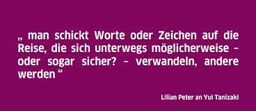 Briefwechsel - Lilian Peter an Yui Tanizaki 2