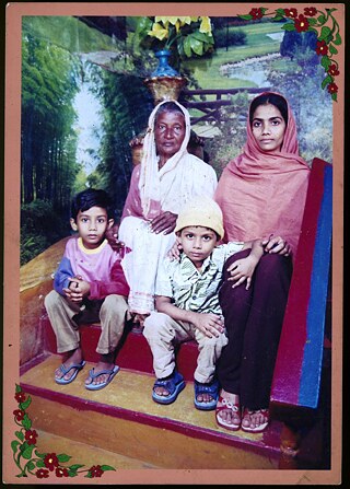 A family photograph shared by one of the Mirpur camp residents.