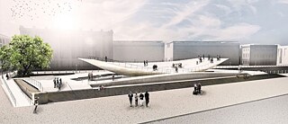 Entwurf des neuen Denkmals „Bürger in Bewegung“