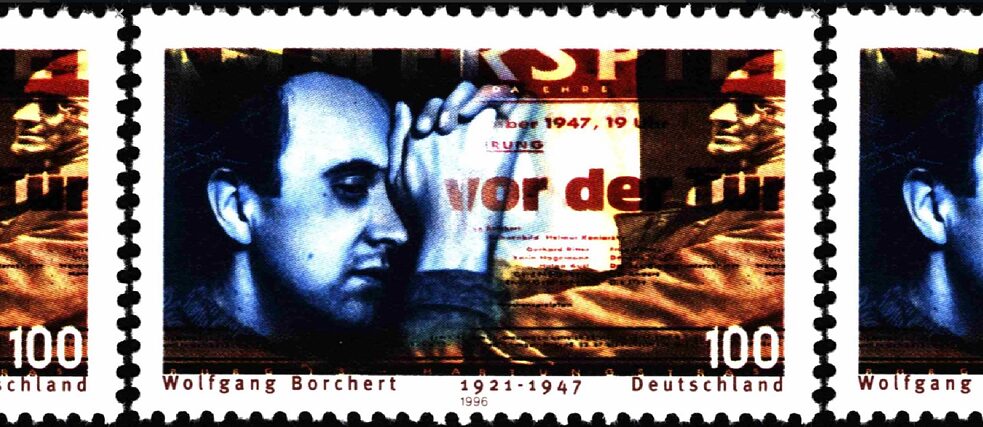 Známka s Wolfgangem Borchertem, 1996