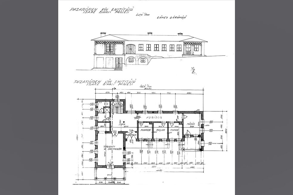 Pazarören Dorfinstitut, Kayseri, 1940er Jahre