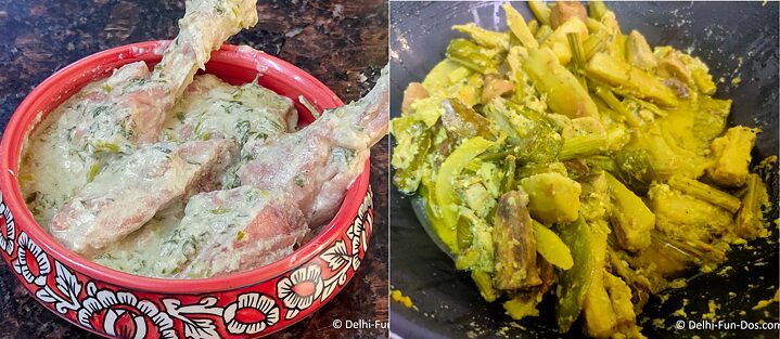 Shukto and Methi Butter Chicken