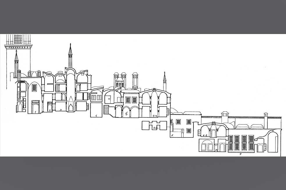 Restaurierung des Topkapı-Palasts, Istanbul, 1961-1971, Plan und Zeichnung