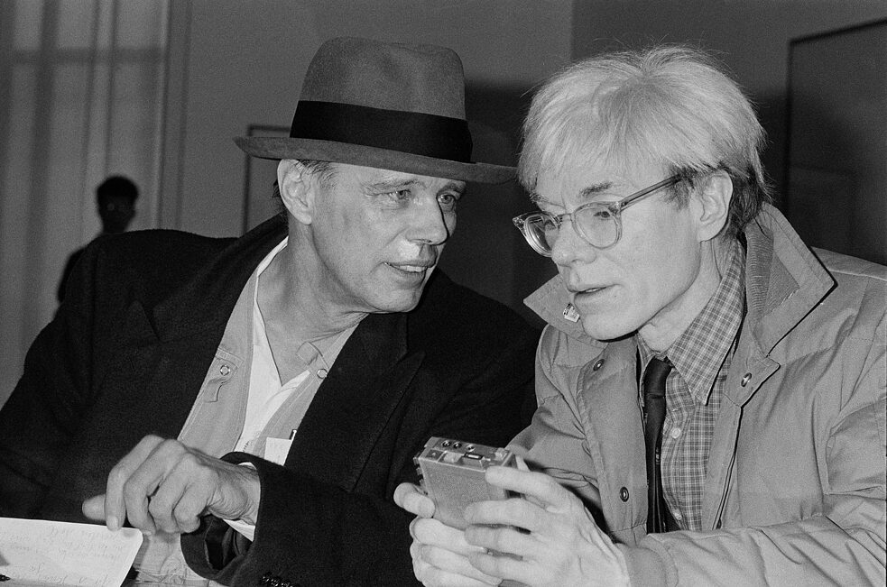 Joseph Beuys und Andy Warhol