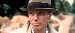 Never without a hat: Joseph Beuys at the documenta 7 in Kassel, 1982.