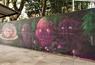 Amaro Abreu und Rafael Pixobomb Künstlerische Intervention