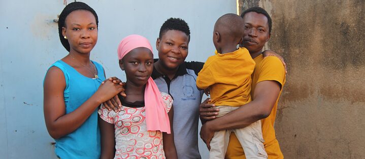 Portrait photo of the Kambou Family