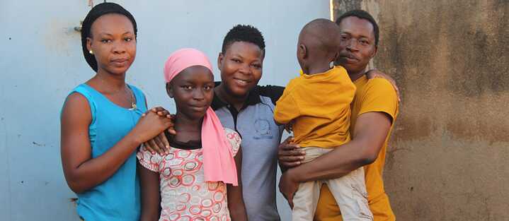 Photo portrait de la famille Kambou