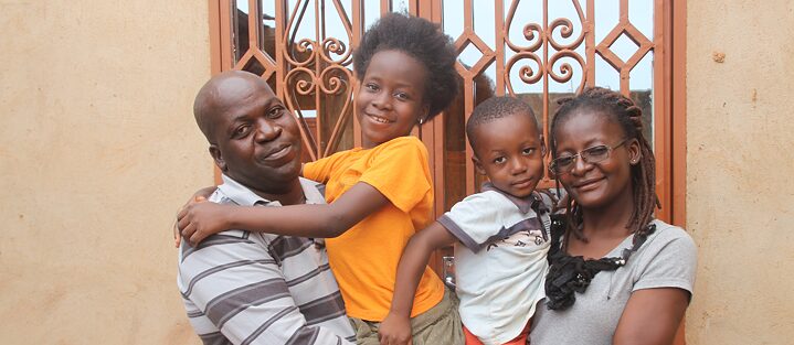 Portrait photo of the Sama Family