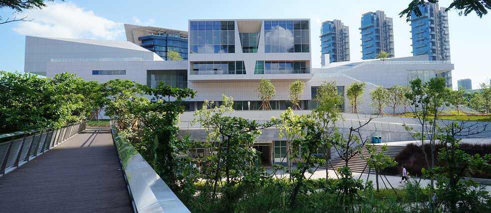 Exterior of Design Society | Sea World Culture and Arts Center, photograph taken between September to December in 2017 