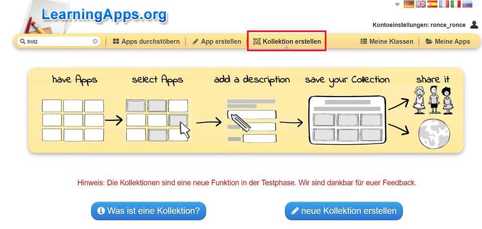 Learning apps
