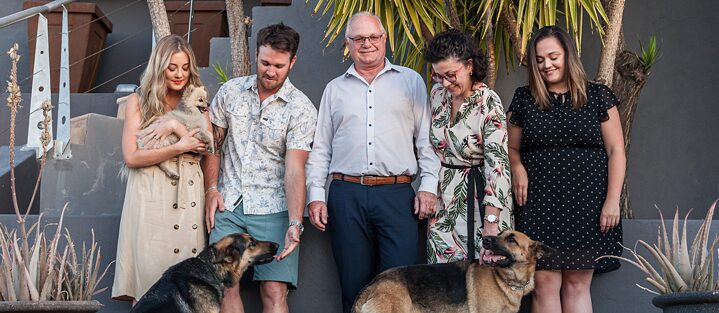 Portrait picture of the Blaauw Family