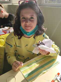 Victoria mit dem veganem Oreo-Kuchen