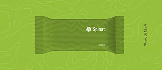 Riegel mit Spinat-Logo