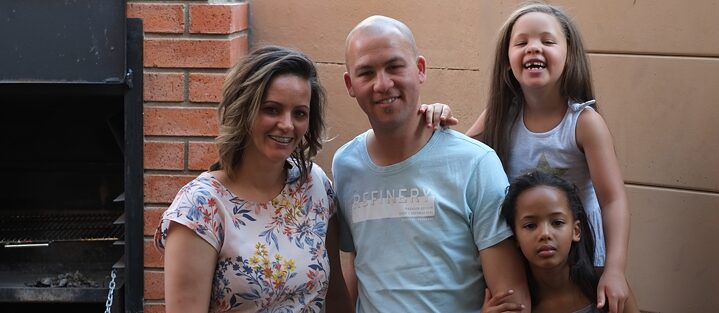 Portrait picture of the Van Wyk Family