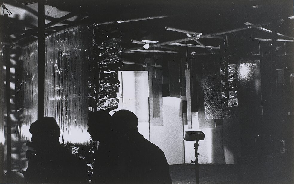Annea Lockwood, The Glass Concert, live audio/visual performance with amplified glass, 1967-70.