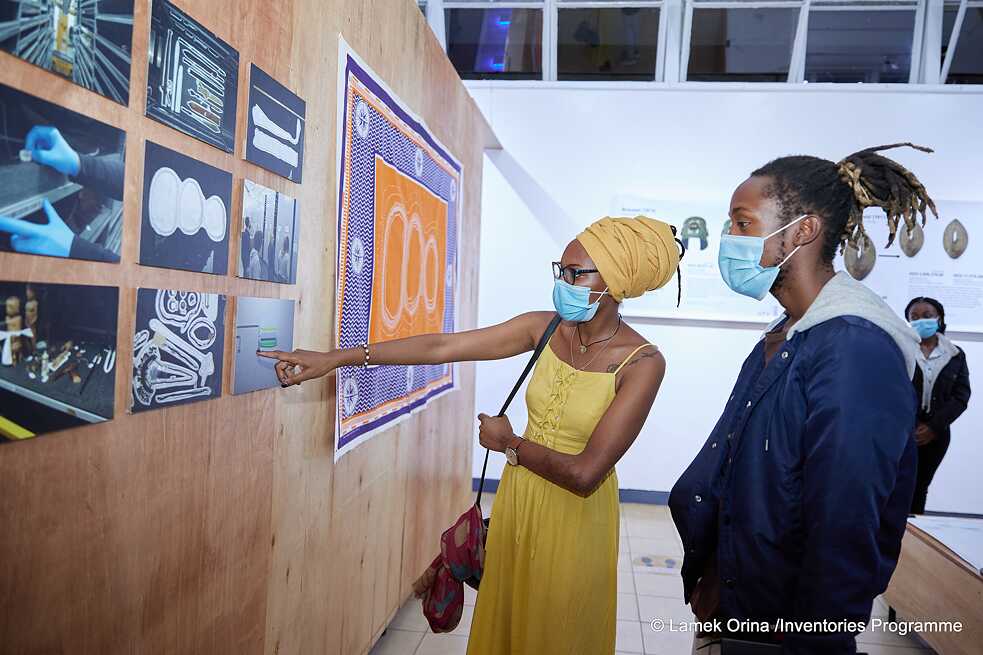 Ausstellungseröffnung „Invisible Inventories“ am 18. März 2021 im National Museums of Kenya in Nairobi. 
