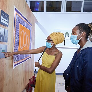 Exhibition opening "Invisible Inventories" on 18 March 2021 at the National Museums of Kenya in Nairobi. 