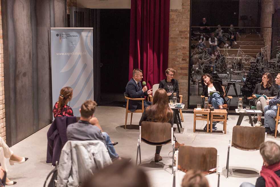 Tvrtko Jakovina, Aida Alagić, Nora Sefa, Marinella Matejčić, Dragan Nikolić, „Erzähle mir von Europa“,1. Oktober 2020, Goethe-Institut Kroatien