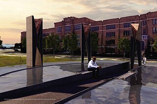 Rendering at Harris Stowe Quad in St. Louis , 2020