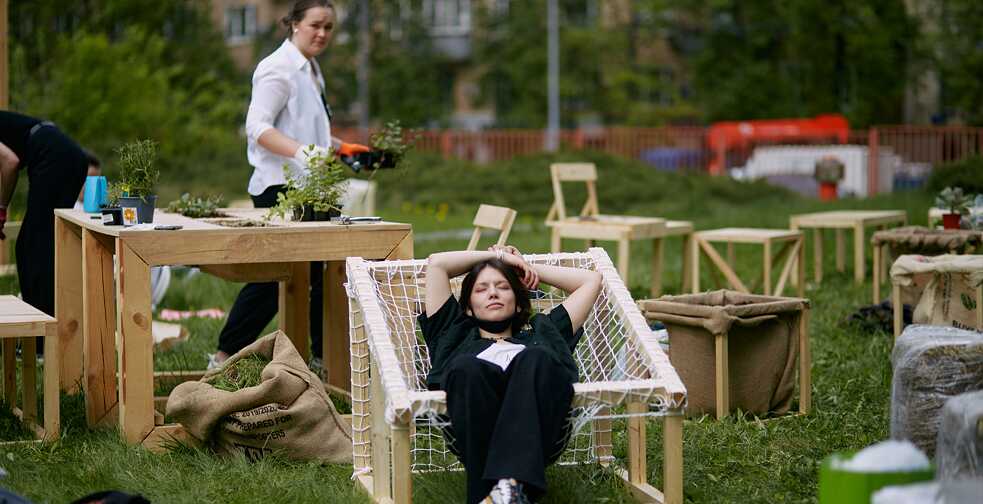 Garten des Goethe-Instituts Moskau