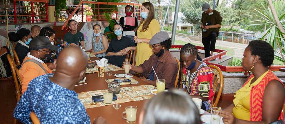Experts of the International Inventories Programme from Kenya and Germany at the Nairobi National Museum. 