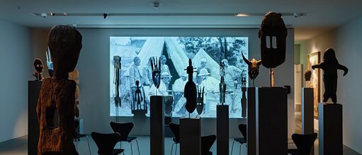Exhibition view ‘Kader Attia. Remembering the Future’, at Kunsthaus Zurich, Zurich 2020