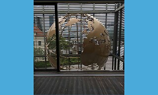 Globe at the Auswandererhaus Bremerhaven