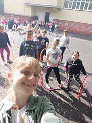 Die tanzfreudigen Schüler*innen und ich 