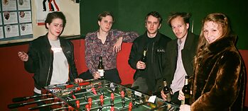 They want to save contemporary literature with aesthetics and provocation: the Rich Kids of Literature in fur coats and bomber jackets (with club logo) playing table football.