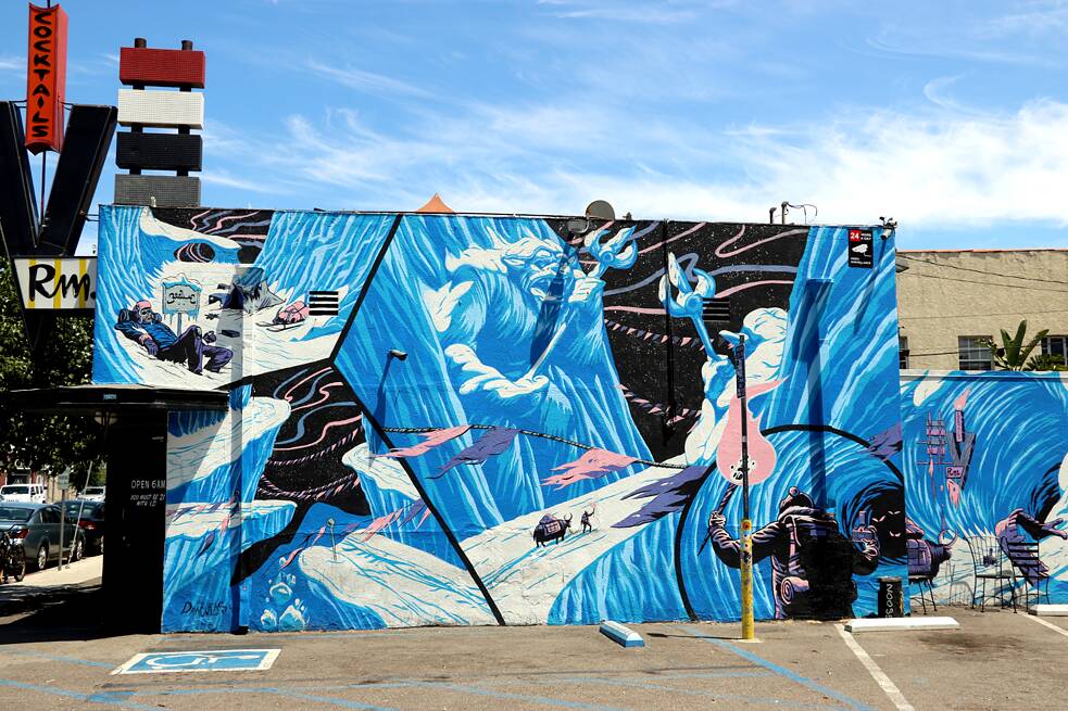 "Northern Oracle"  / V Room Mural by The Draculas  