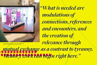 Simulation der Augmented-Reality-App im Museum Ludwig, Köln 