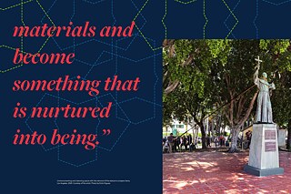 Unmonumenting and cleansing space with the removal of the statue to Junipero Serra, Los Angeles, 2020