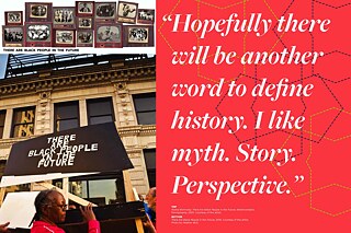 TOP: There Are Black People in the Future, Westmoreland, Pennsylvania, 2020; BOTTOM: There Are Black People in the Future, 2018
