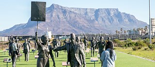The monument The Long March to Freedom in South Africa consists of statues representing individuals who struggled against oppression since the 1700s until the first elections post-apartheid in 1994.