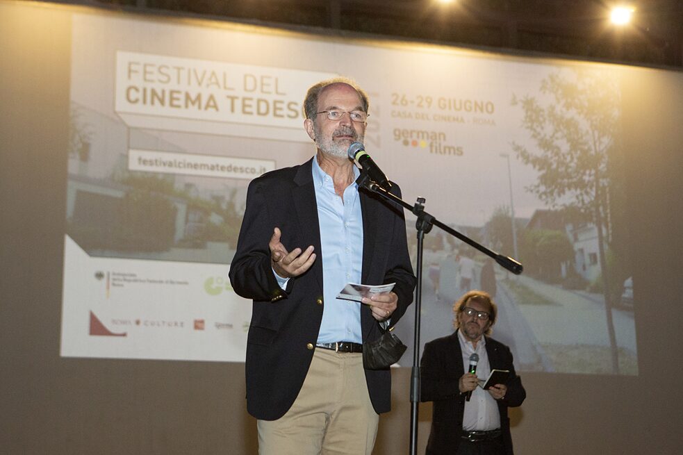 Il direttore del Goethe-Institut Italien Joachim Bernauer all'inaugurazione del I Festival del Cinema tedesco a Roma, il 26 giugno 2021.