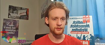 Maurice Klaus, Spokesman Junge Linke 