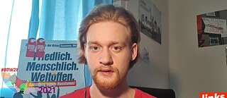 Maurice Klaus, Spokesman Junge Linke 