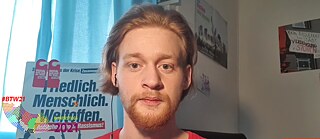 Maurice Klaus, Spokesman Junge Linke 